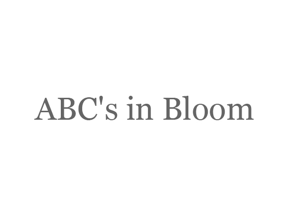 ABC's in Bloom